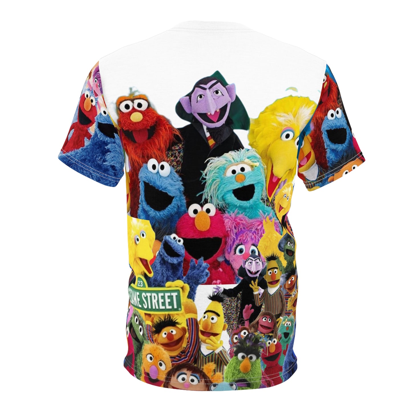 Unisex Cut & Sew Tee (AOP) sesame