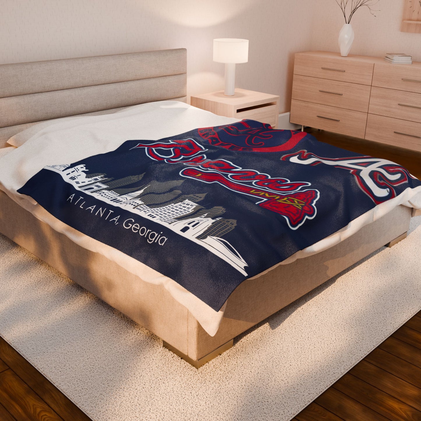 Velveteen Plush Blanket  (atlanta) [high resolution]