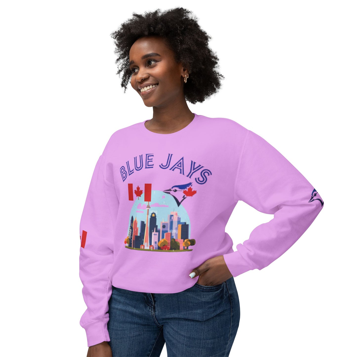 Unisex Lightweight Sweatshirt (blue jays)[high resolution]