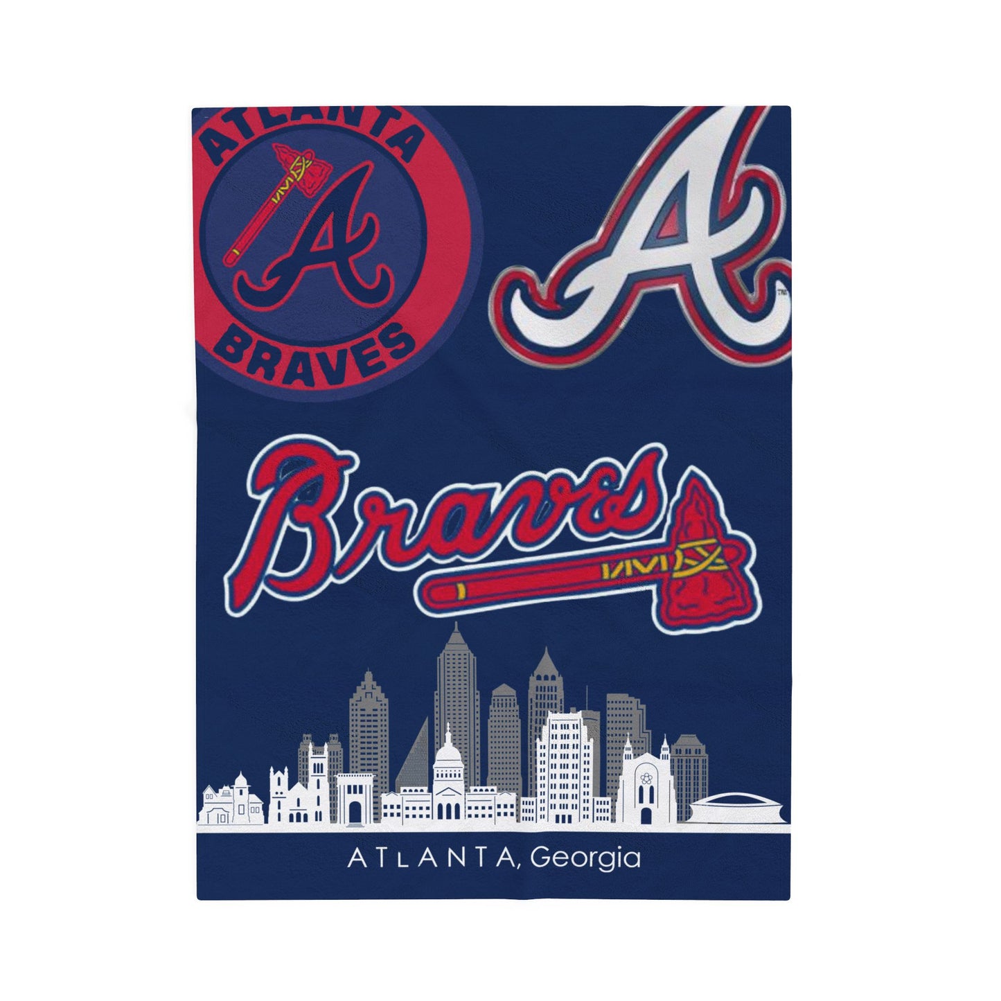 Velveteen Plush Blanket  (atlanta) [high resolution]