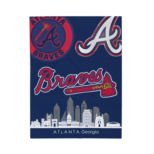 Velveteen Plush Blanket  (atlanta) [high resolution]