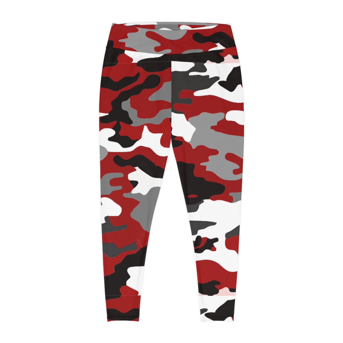 Plus Size Leggings (AOP)(Military10)"high resolution"