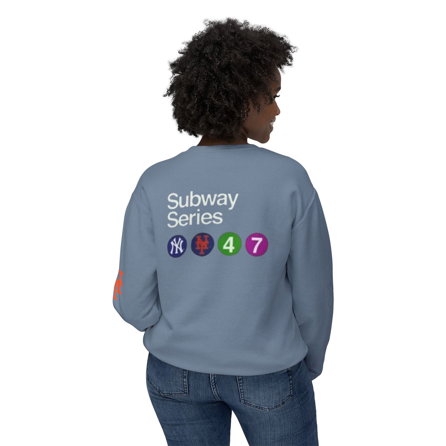 Unisex Lightweight Crewneck Sweatshirt mets yankees subway