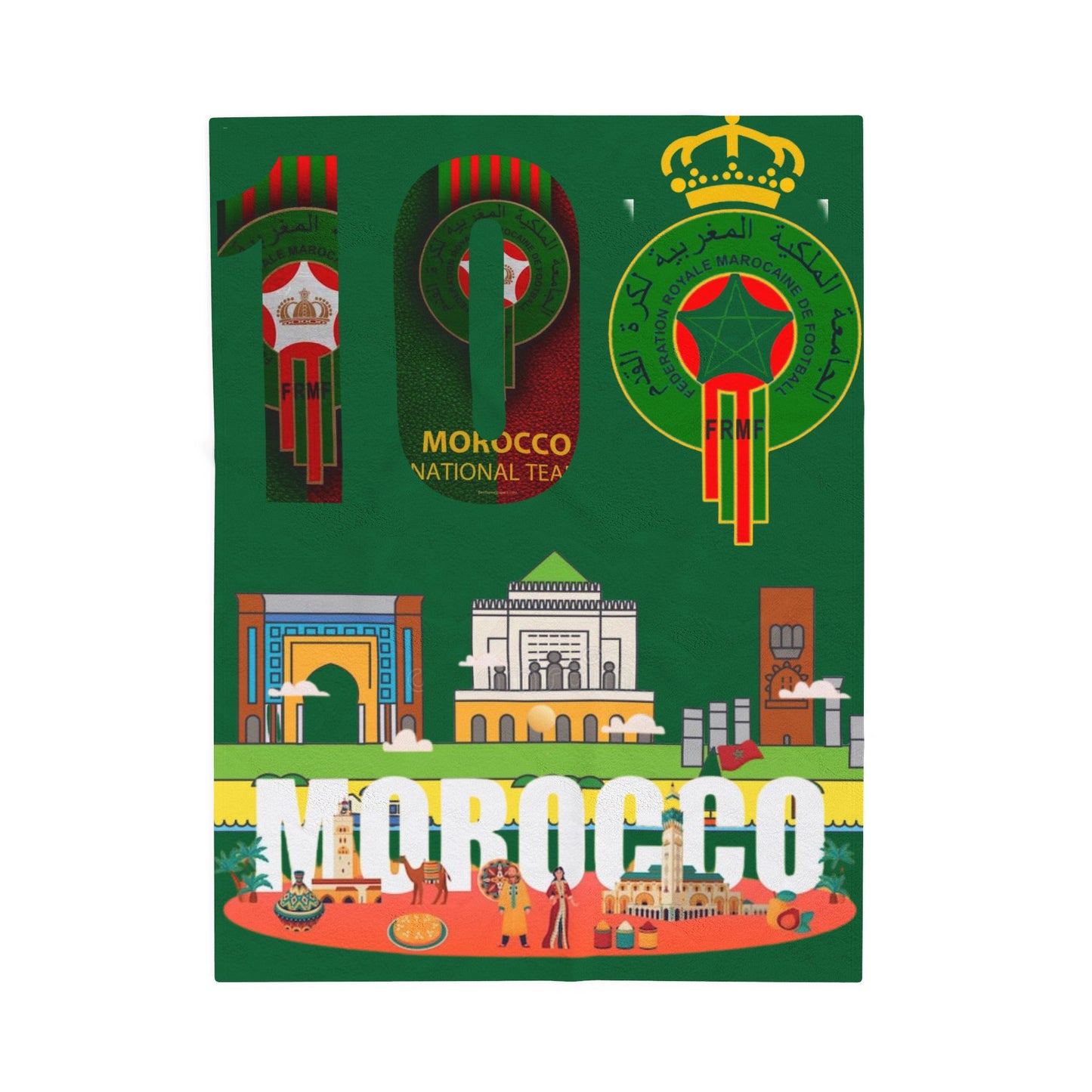 Velveteen Plush Blanket  (morocco) [high resolution]