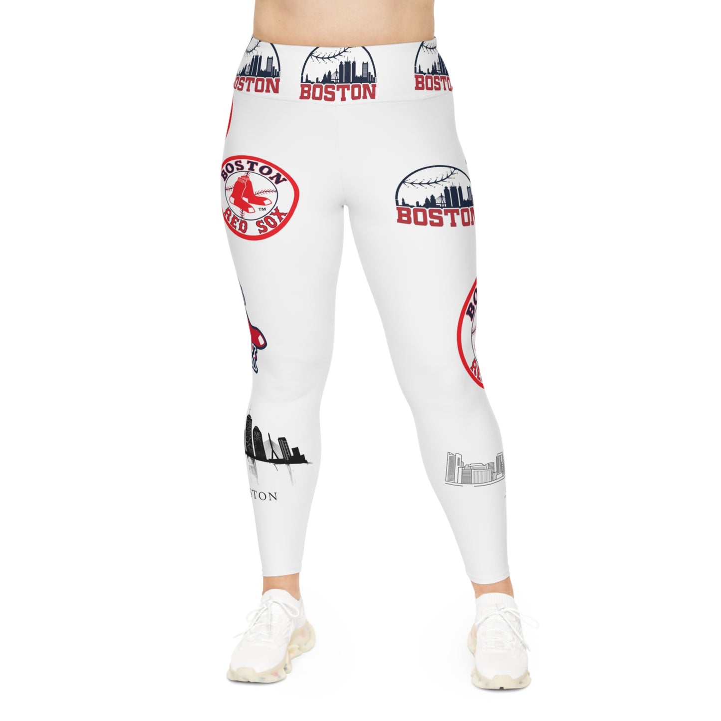 Plus Size Leggings (redsox)[high resolution]