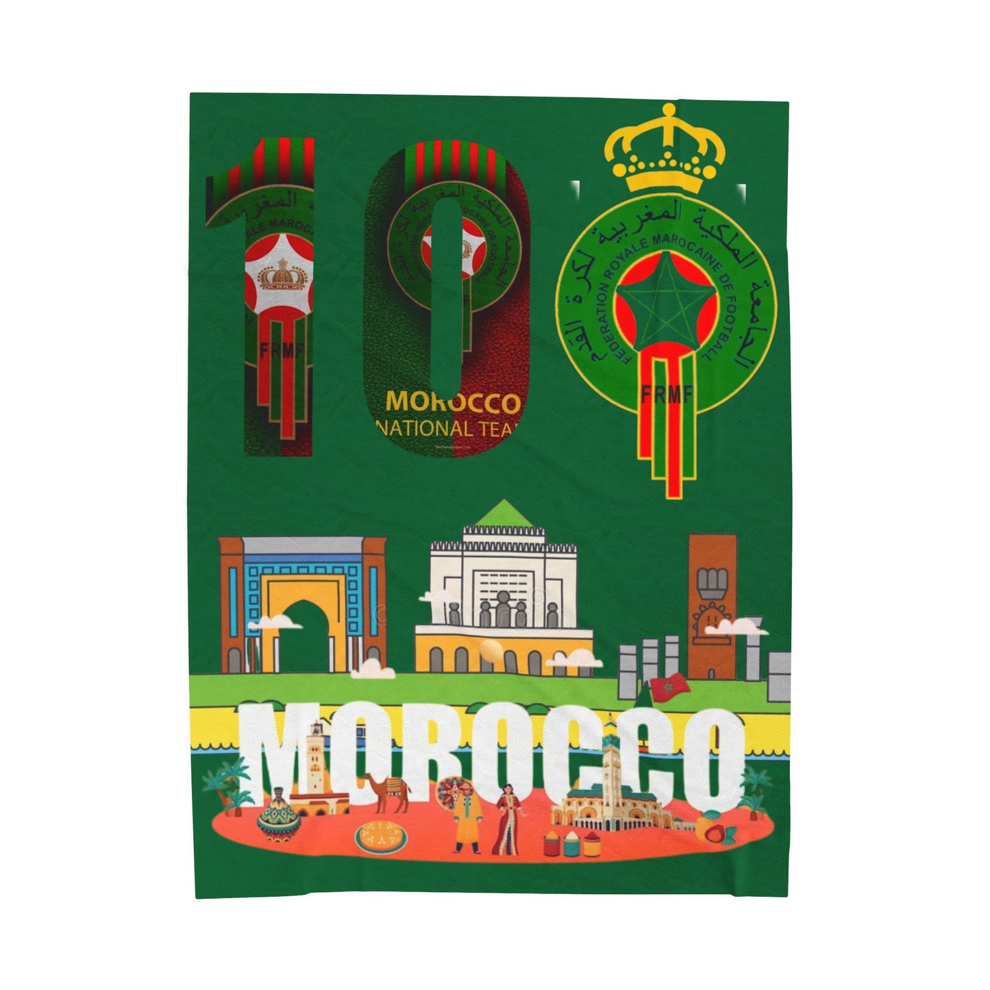 Velveteen Plush Blanket  (morocco) [high resolution]