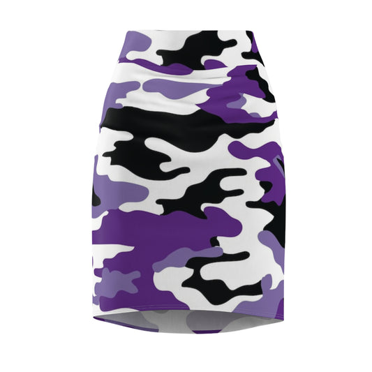 Women's Pencil Skirt (AOP) (military6)"high resolution"
