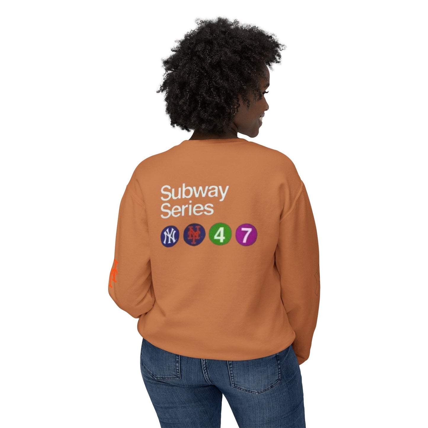 Unisex Lightweight Crewneck Sweatshirt mets yankees subway