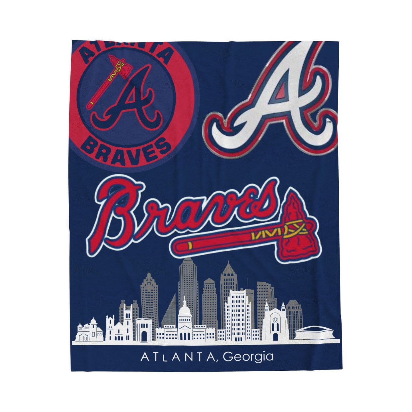 Velveteen Plush Blanket  (atlanta) [high resolution]