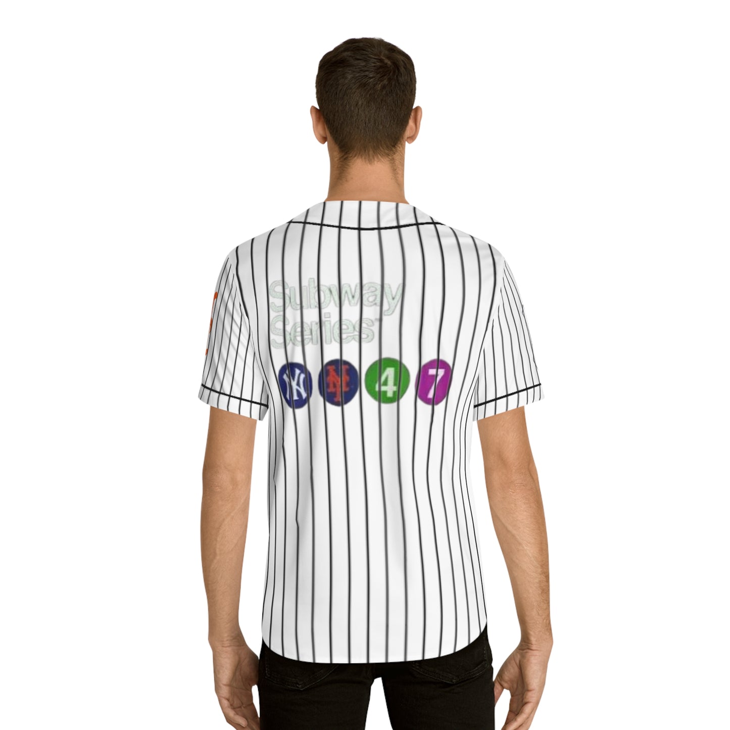 Men's Baseball Jersey (AOP) subway