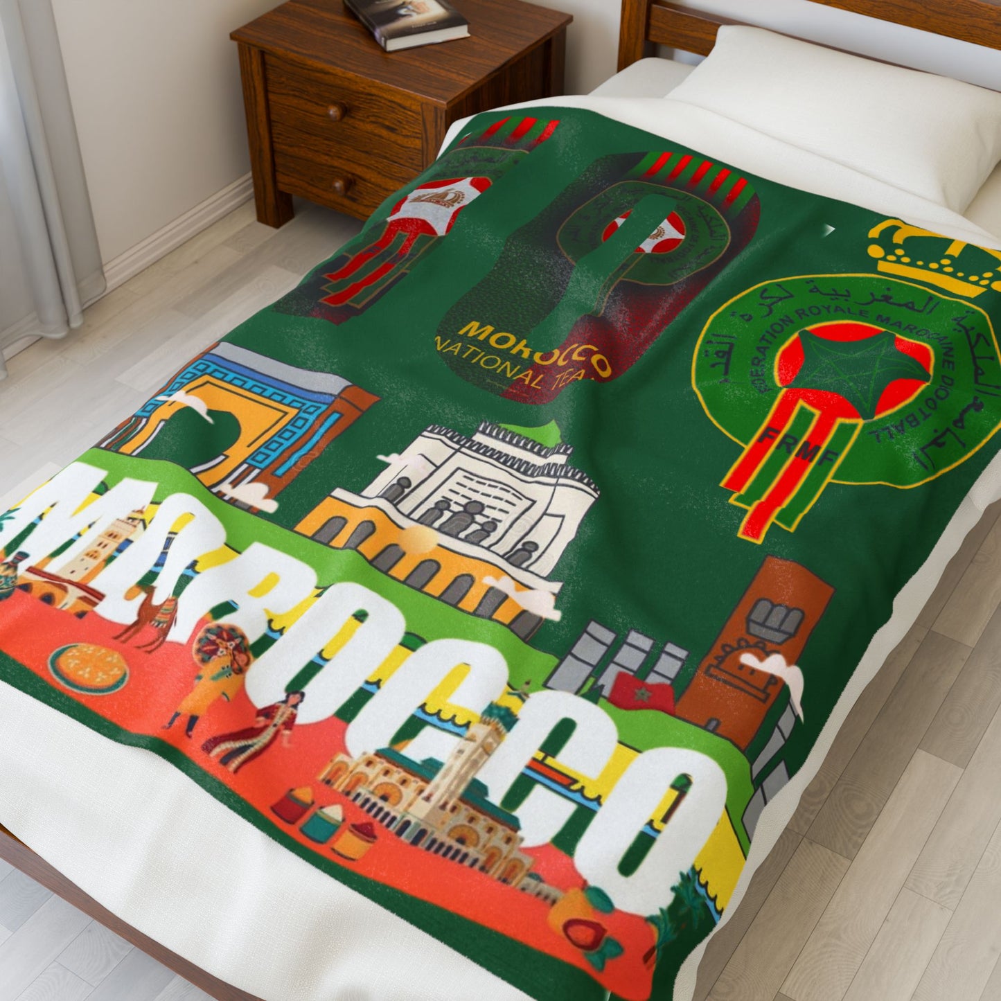 Velveteen Plush Blanket  (morocco) [high resolution]