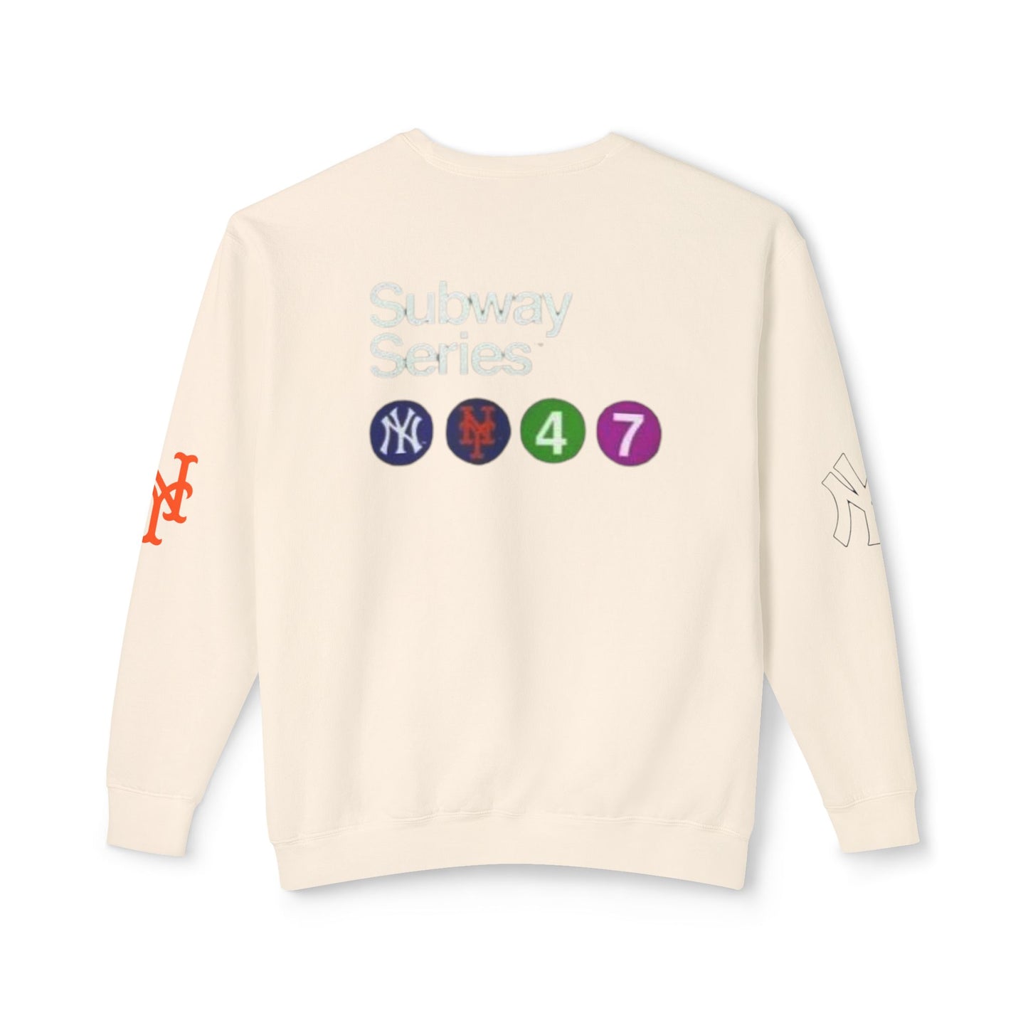 Unisex Lightweight Crewneck Sweatshirt mets yankees subway