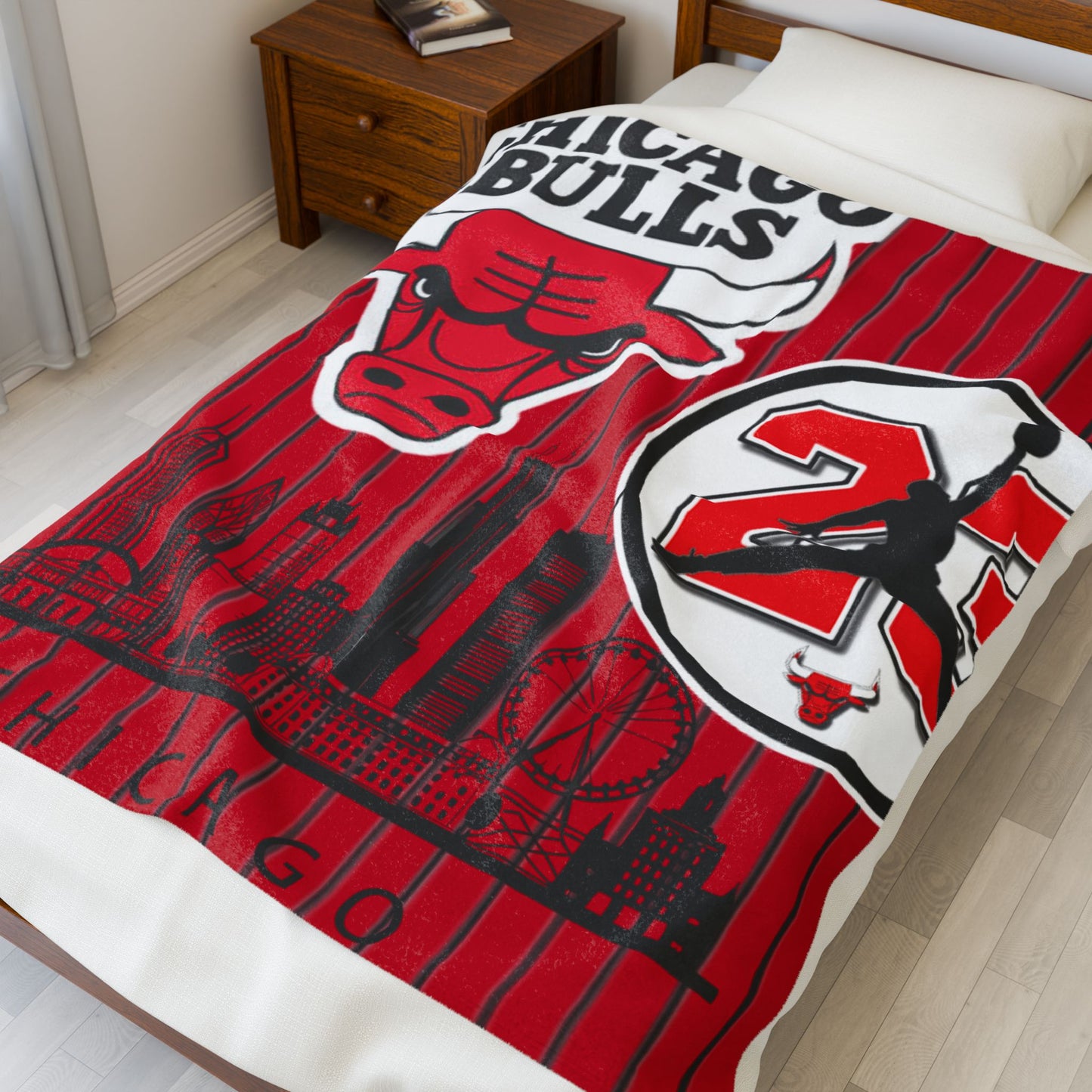 Velveteen Plush Blanket  (bulls) [high resolution]