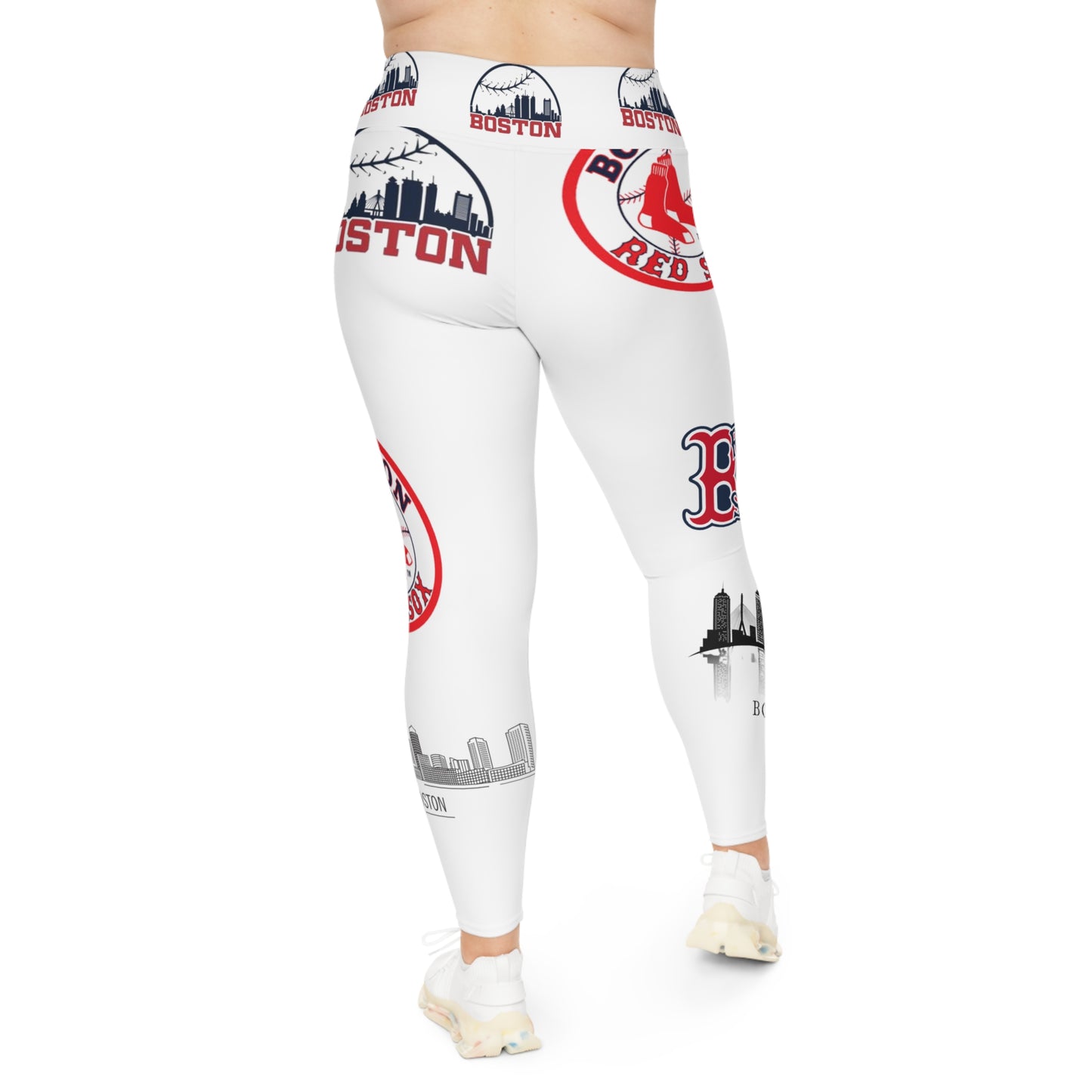 Plus Size Leggings (redsox)[high resolution]